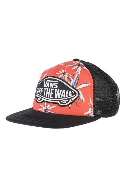 Vans Beach Girl - Rosso Donna Trucker Modo Poco Costoso Cappello (J4294)